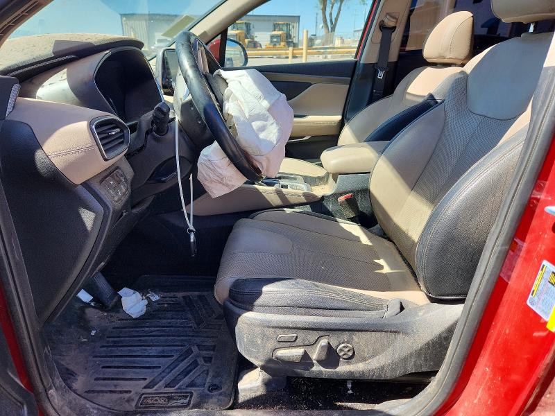 2019 Hyundai Santa fe VIN 5NMS53AA2KH048752 COPART salvage auction — FRONT END, Nm - Certificate Of Title, sold $2,050 on 2026-07-09 (photo 7)