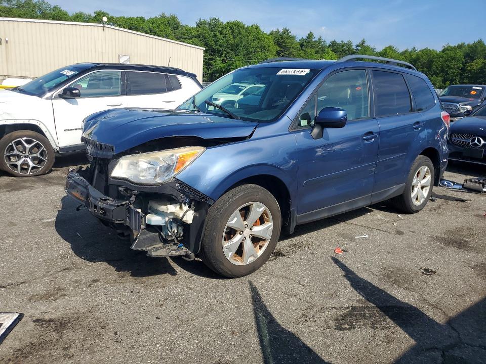 2014 Subaru Forester VIN JF2SJAEC0EH423542 COPART salvage auction — FRONT END, Ri - Salvage Certificate Of Title, sold $450 on 2026-07-16 (photo 1)
