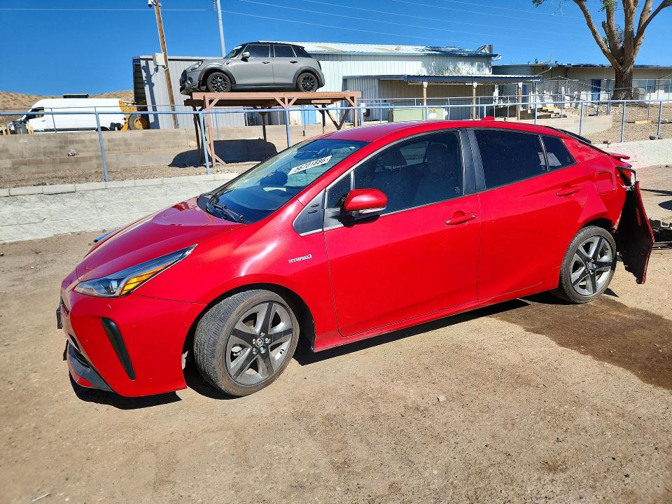 2021 Toyota Prius VIN JTDKAMFU0M3139718 COPART salvage auction — FRONT END, Nm - Cert Of Title-Salvage, sold $1,700 on 2026-07-30 (photo 1)