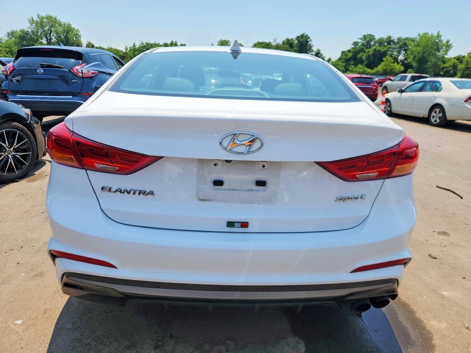 2017 Hyundai Elantra VIN KMHD04LB9HU345646 COPART salvage auction — FRONT END, Ct - Cert Of Title-Parts Only Salva, sold $550 on 2026-07-17 (photo 6)