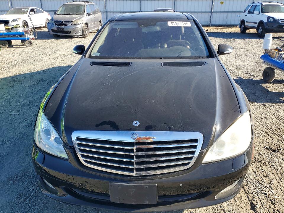 2008 Mercedes-benz S class VIN WDDNG86X38A212245 COPART salvage auction — FRONT END, Ca - Dis/Dlr/Exp App For Dup Clean, sold $875 on 2026-07-07 (photo 5)