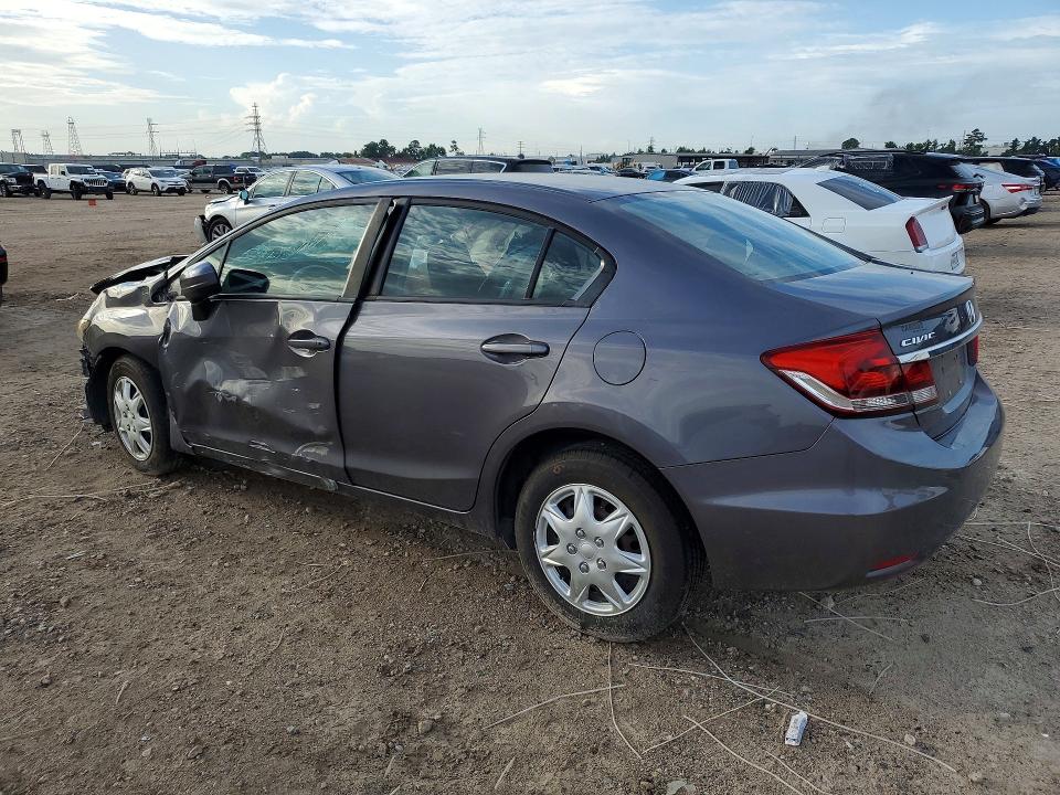 2015 Honda Civic VIN 19XFB2F54FE286812 COPART salvage auction — ALL OVER, Tx - Salvage Vehicle Title, sold $500 on 2026-07-10 (photo 2)