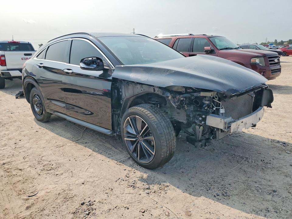 2024 Infiniti Qx55 VIN 3PCAJ5JR0RF107561 COPART salvage auction — FRONT END, Tx - Salvage Vehicle Title, sold $10,700 on 2026-07-02 (photo 4)