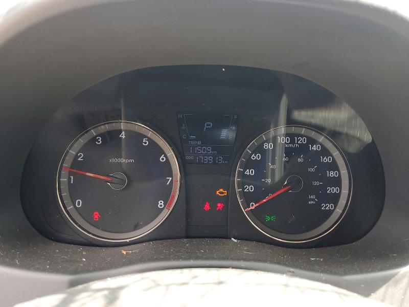 2012 Hyundai Accent VIN KMHCT4AE2CU240830 COPART salvage auction — FRONT END, ON - PERMIT NO BRAND - UNFIT, sold $450 on 2026-07-16 (photo 9)