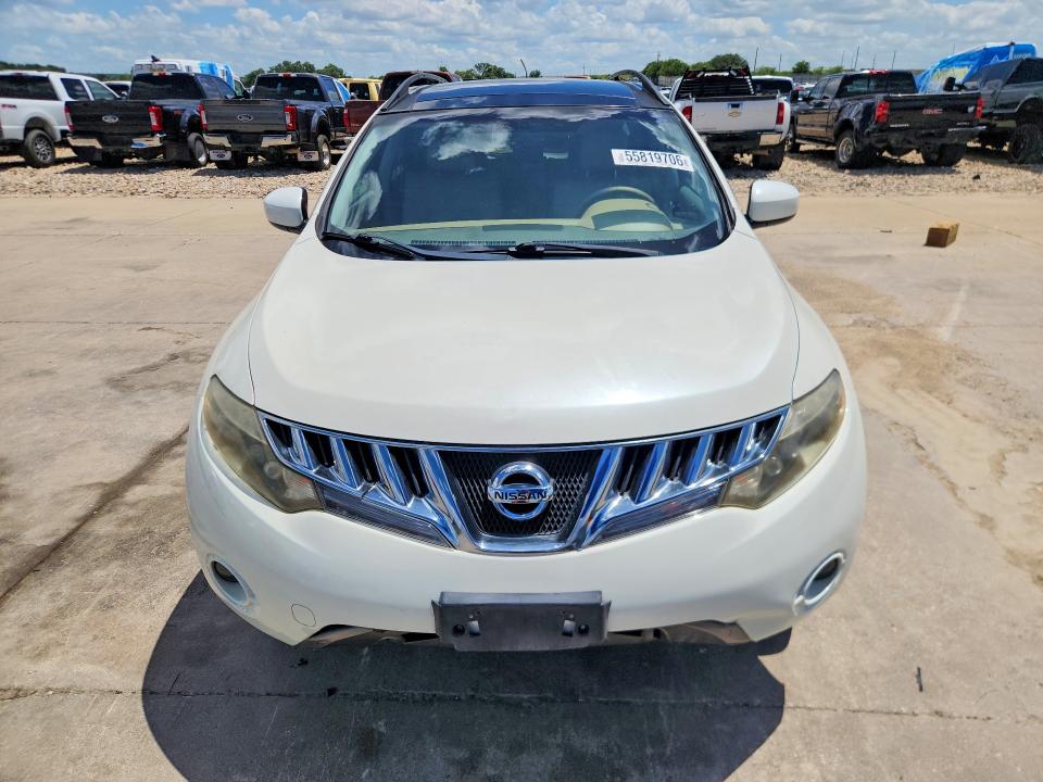 2009 Nissan Murano VIN JN8AZ18U69W028424 COPART salvage auction — FRONT END, Tx - Salvage Vehicle Title, sold $1,300 on 2026-07-30 (photo 5)