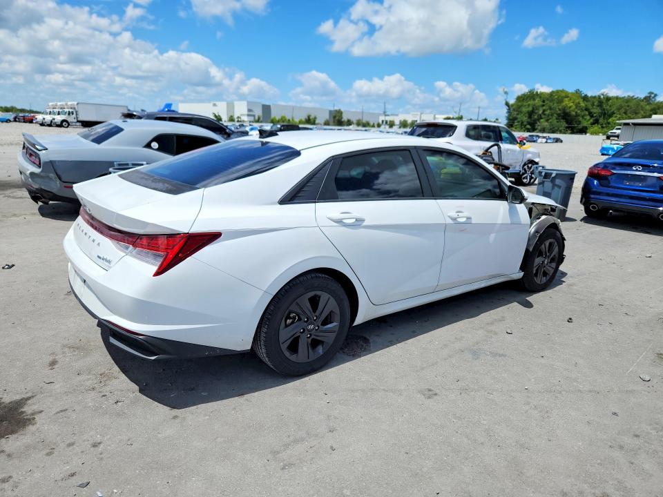 2021 Hyundai Elantra VIN KMHLM4AJ6MU011840 COPART salvage auction — FRONT END, Fl - Cert Of Title Slvg Rebuildable, sold $6,300 on 2026-07-13 (photo 3)