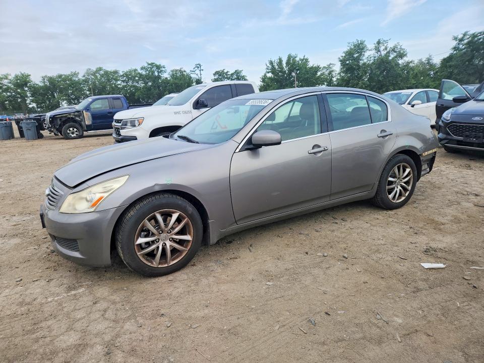 2008 Infiniti G VIN JNKBV61F48M277463 COPART salvage auction — REAR END, Md - Cert Of Salvage > 75% Damage, sold $1,400 on 2026-07-09 (photo 1)