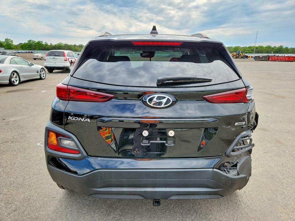2021 Hyundai Kona VIN KM8K6CAA0MU744420 COPART salvage auction — REAR END, Ny - Mv-907A Salvage Certificate, sold $6,500 on 2026-07-06 (photo 6)