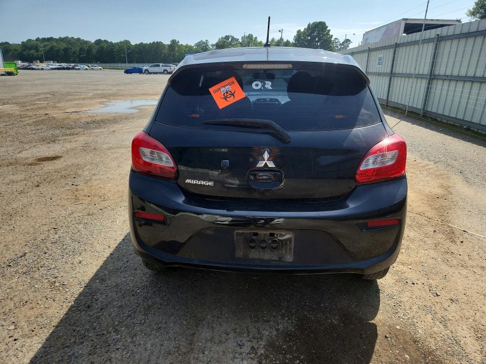2020 Mitsubishi Mirage VIN ML32A3HJ9LH005842 COPART salvage auction — ALL OVER, LA - CERT OF TITLE-SALVAGE, sold $1,400 on 2026-07-16 (photo 6)
