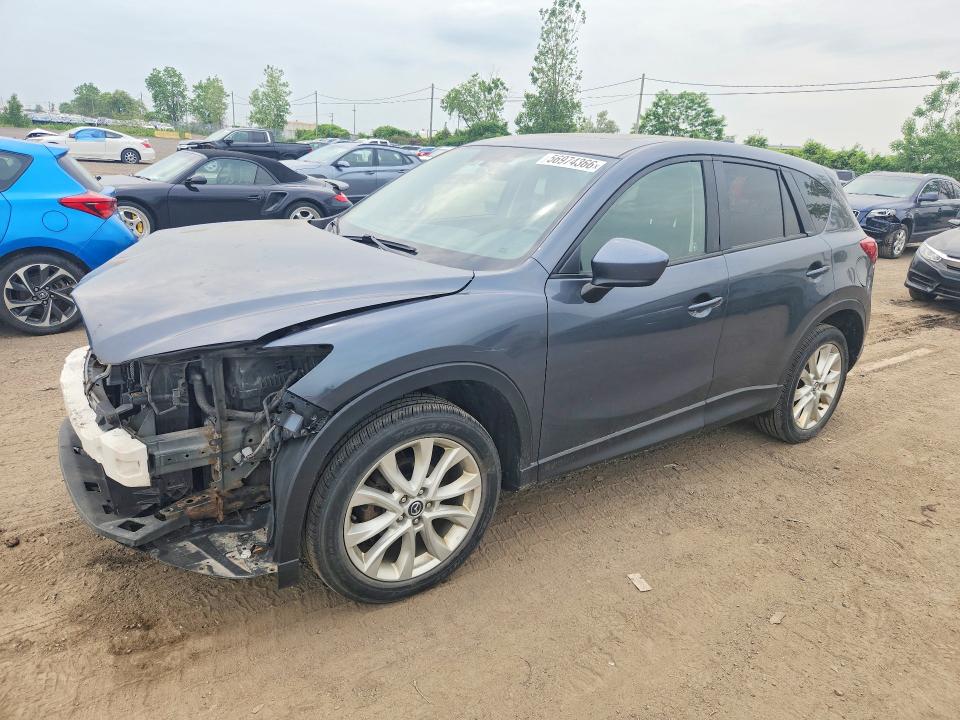 2013 Mazda Cx-5 VIN JM3KE4DEXD0134423 COPART salvage auction — FRONT END, Qc - Gravement Accidente, sold $3,350 on 2026-07-14 (photo 1)