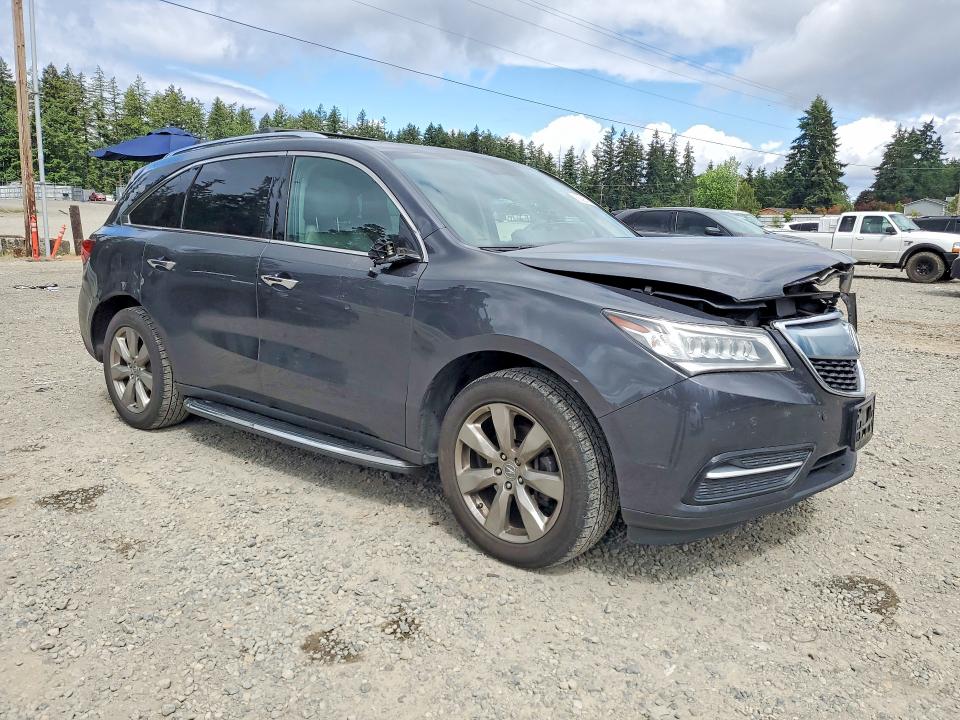 2015 Acura Mdx VIN 5FRYD4H89FB032303 COPART salvage auction — FRONT END, Wa - Bill Of Sale, sold $1,300 on 2026-07-17 (photo 4)