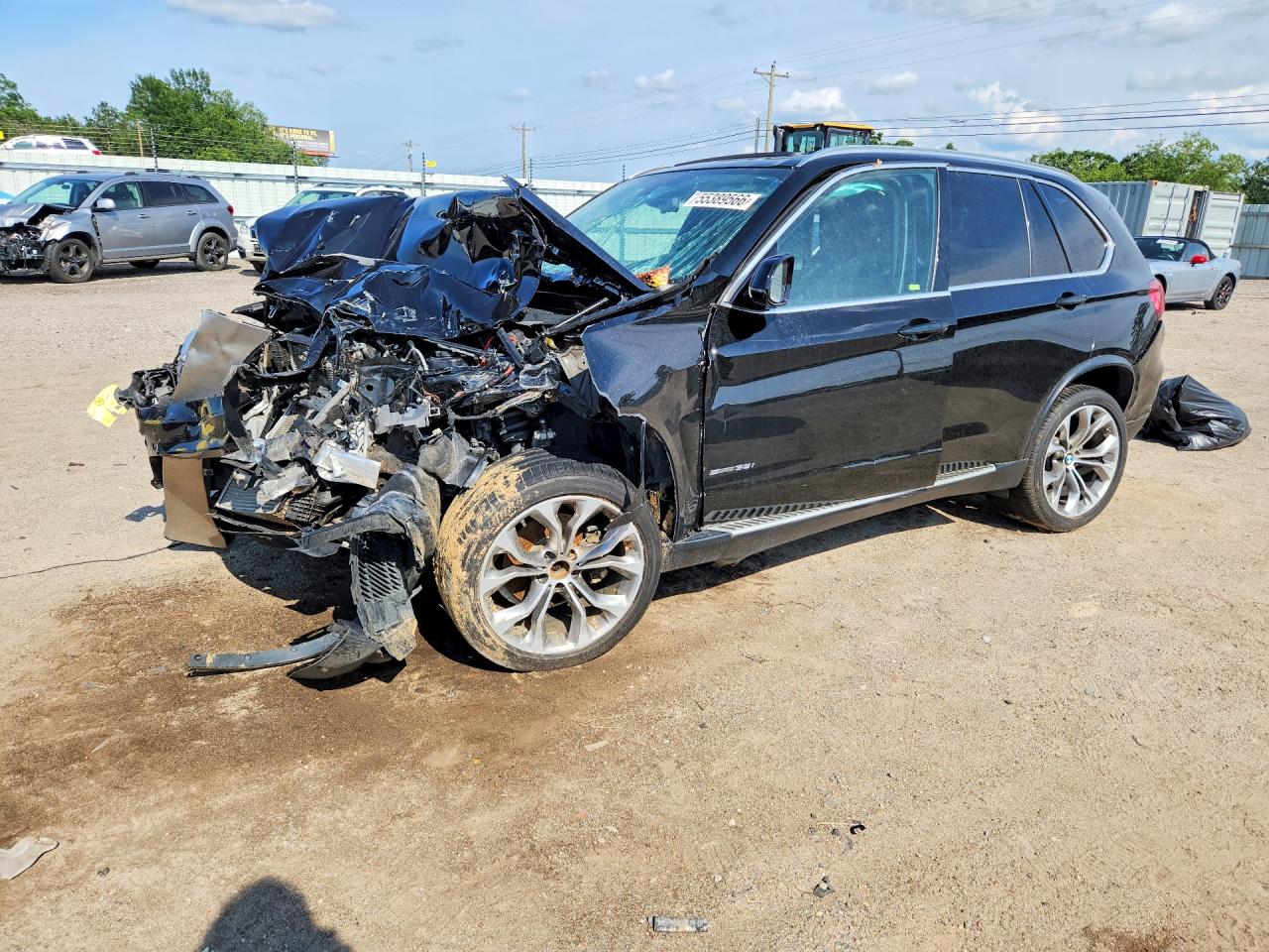 2015 BMW X5 VIN 5UXKR2C54F0H37231 COPART salvage auction — Front End, AL - CERT OF TITLE-SALVAGE TITLE, sold $550 on 2026-06-25 (photo 1)