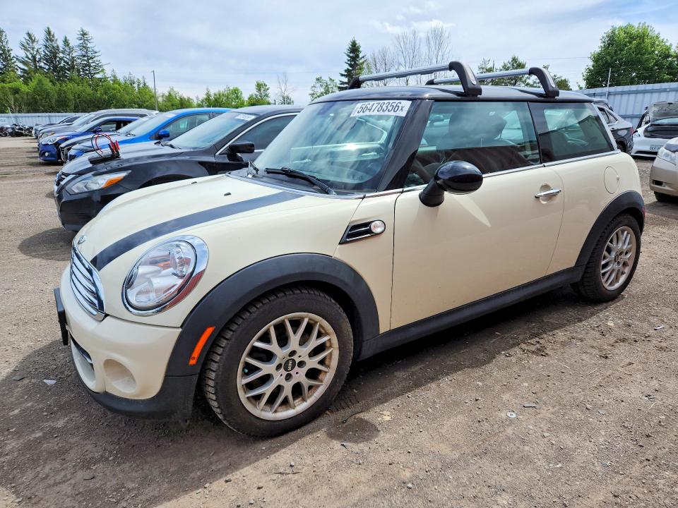 2013 Mini Cooper VIN WMWSU3C5XDT692307 COPART salvage auction — SIDE, On - Permit No Brand - Unfit, sold $1,750 on 2026-07-07 (photo 1)