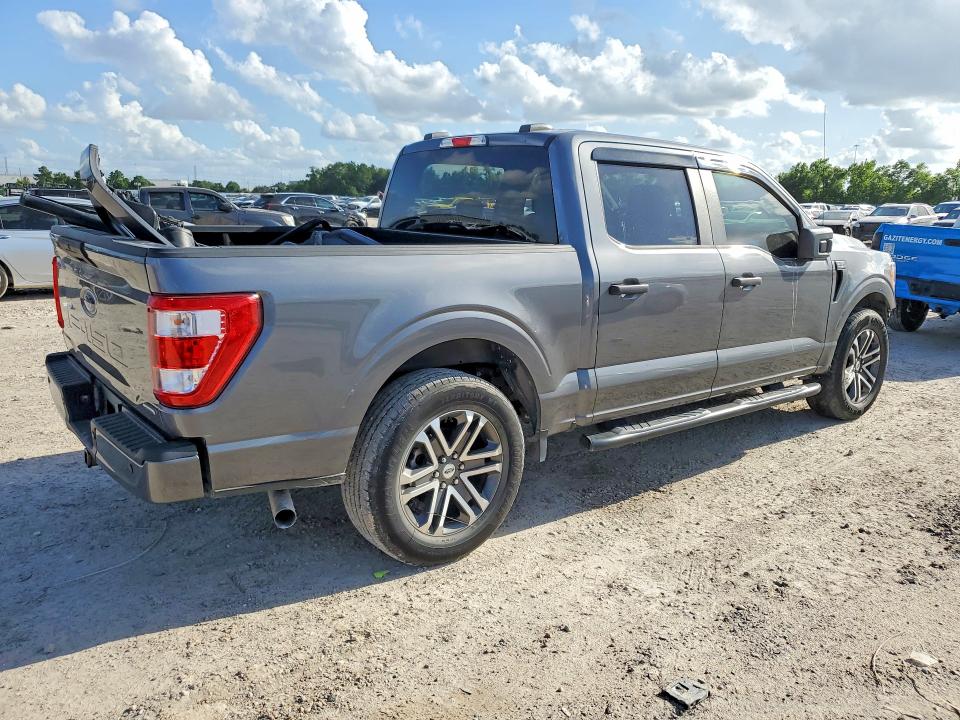 2021 Ford VIN 1FTEW1CP5MFB26795 COPART salvage auction — FRONT END, Tx - Salvage Vehicle Title, sold $9,100 on 2026-07-31 (photo 3)