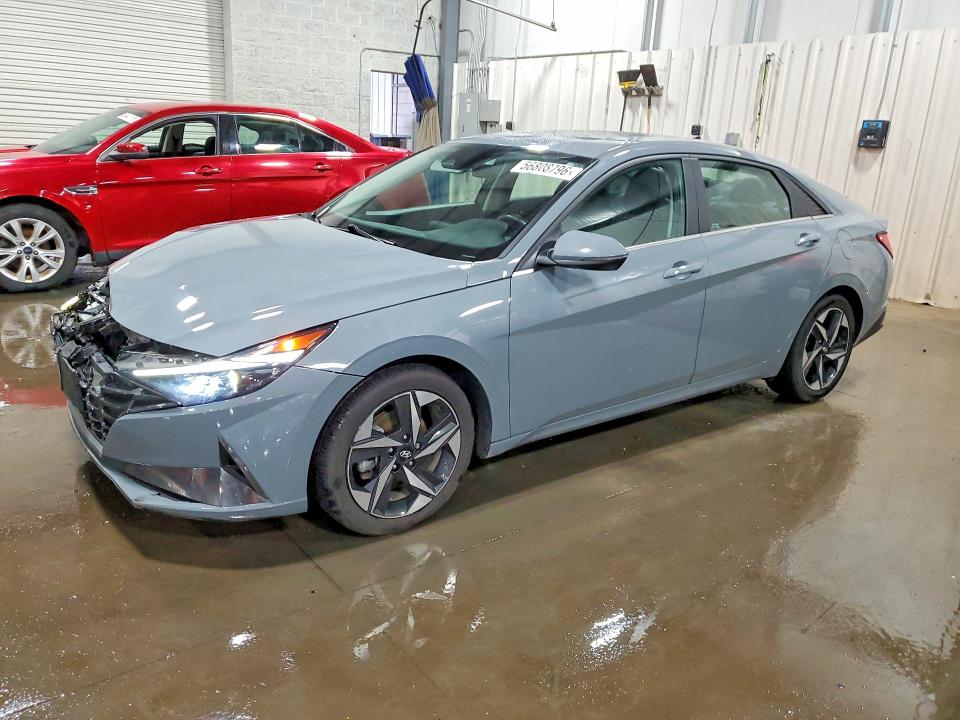 2022 Hyundai Elantra VIN KMHLN4AJ4NU015187 COPART salvage auction — FRONT END, Mn - Cert Of Title-Salvage, sold $1,500 on 2026-07-28 (photo 1)