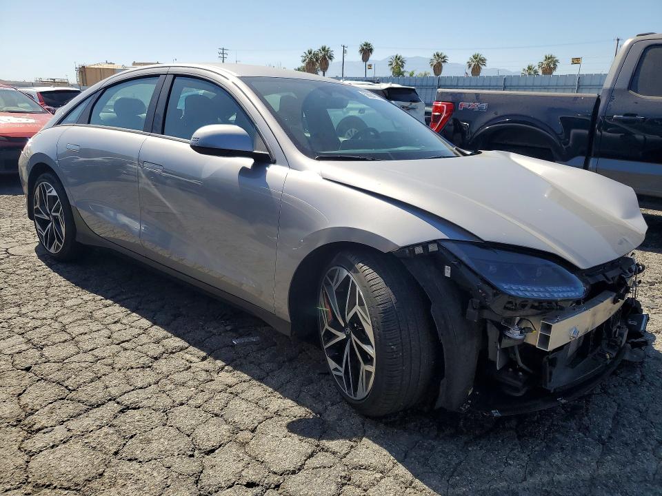 2023 Hyundai Ioniq 6 VIN KMHM34AAXPA053568 COPART salvage auction — FRONT END, Ca - Salvage Certificate, sold $6,700 on 2026-07-16 (photo 4)