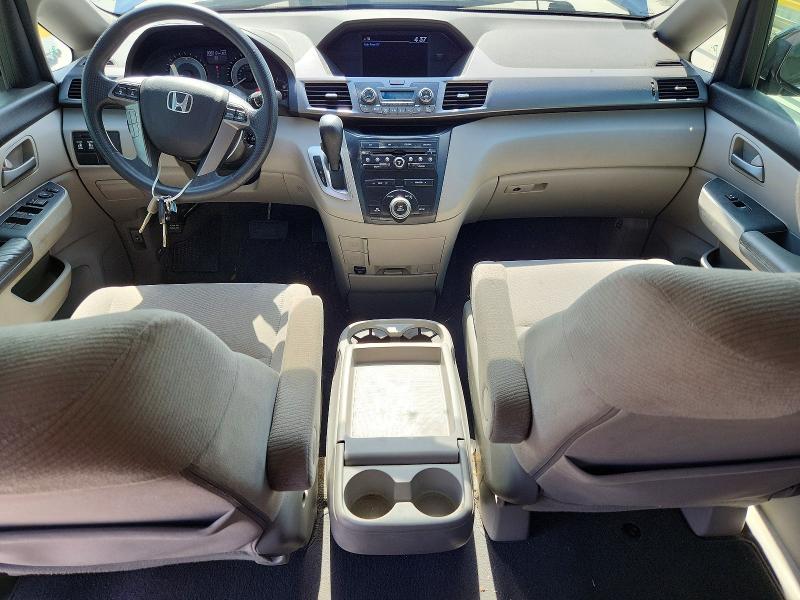 2013 Honda Odyssey VIN 5FNRL5H46DB021588 COPART salvage auction — FRONT END, Tx - Salvage Vehicle Title, sold $4,200 on 2026-07-28 (photo 8)