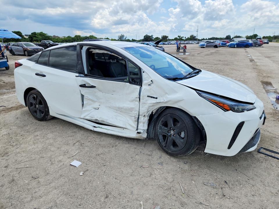2022 Toyota Prius VIN JTDKAMFU0N3167701 COPART salvage auction — SIDE, FL - CERT OF TITLE SLVG REBUILDABLE, sold $4,950 on 2026-07-30 (photo 4)