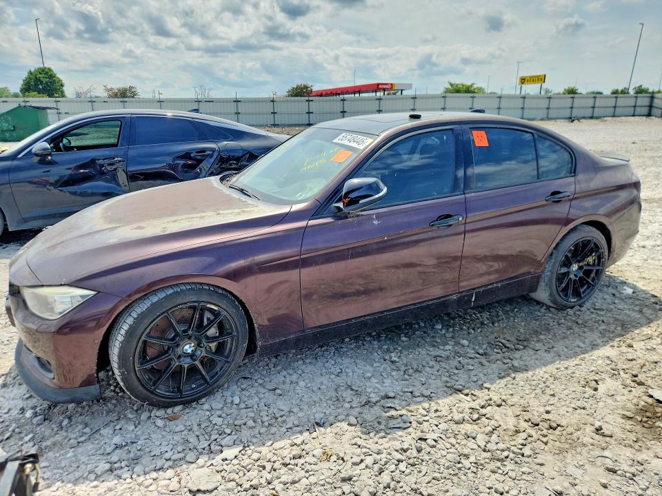 2012 BMW 3er VIN WBA3A9C56CFX59949 COPART salvage auction — WATER/FLOOD, Il - Salvage Cert-Flood, sold $500 on 2026-08-03 (photo 1)