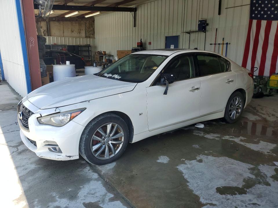 2015 Infiniti Q50 VIN JN1BV7AR8FM394397 COPART salvage auction — MINOR DENT/SCRATCHES, NC - DEALER ONLY CLEAN TITLE, sold $200 on 2026-07-21 (photo 1)