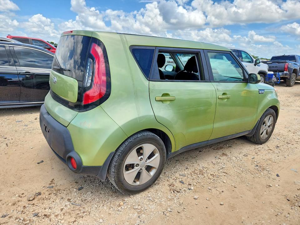 2015 Kia Soul VIN KNDJN2A2XF7807143 COPART salvage auction — VANDALISM, Tx - Salvage Vehicle Title, sold $2,150 on 2026-07-16 (photo 3)