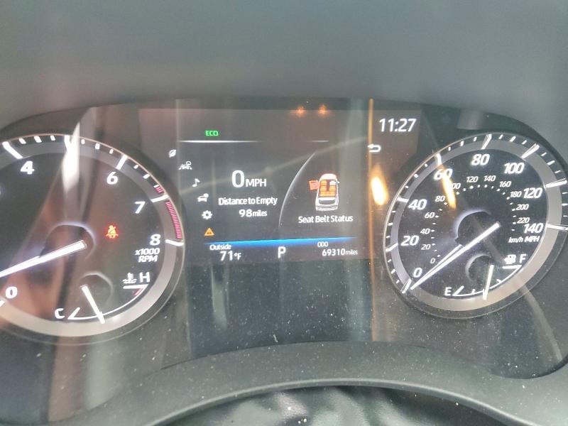 2020 Toyota Highlander VIN 5TDGZRBHXLS046755 COPART salvage auction — HAIL, Id - Salvage Certificate Of Title, sold $17,600 on 2026-07-31 (photo 9)
