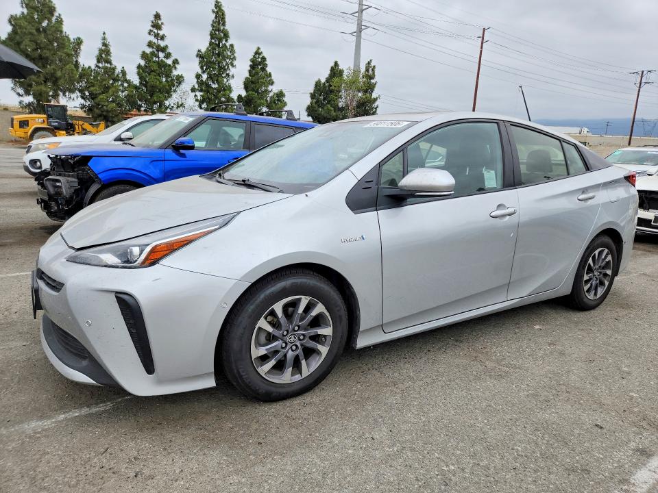 2021 Toyota Prius VIN JTDKAMFU5M3134790 COPART salvage auction — REAR END, Ca - Salvage Certificate, sold $1,450 on 2026-07-21 (photo 1)