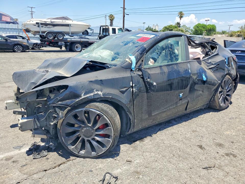 2023 Tesla Model y VIN 7SAYGDEF1PF859745 COPART salvage auction — ALL OVER, CA - SALVAGE CERTIFICATE, sold $1,650 on 2026-07-20 (photo 1)
