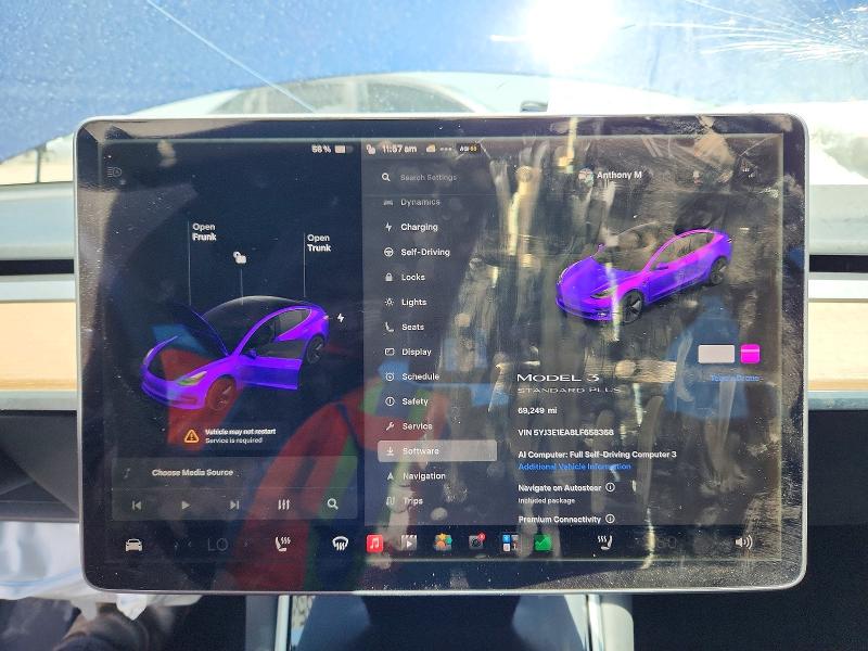 2020 Tesla Model 3 VIN 5YJ3E1EA8LF658368 COPART salvage auction — FRONT END, Ca - Salvage Certificate, sold $3,100 on 2026-07-31 (photo 9)