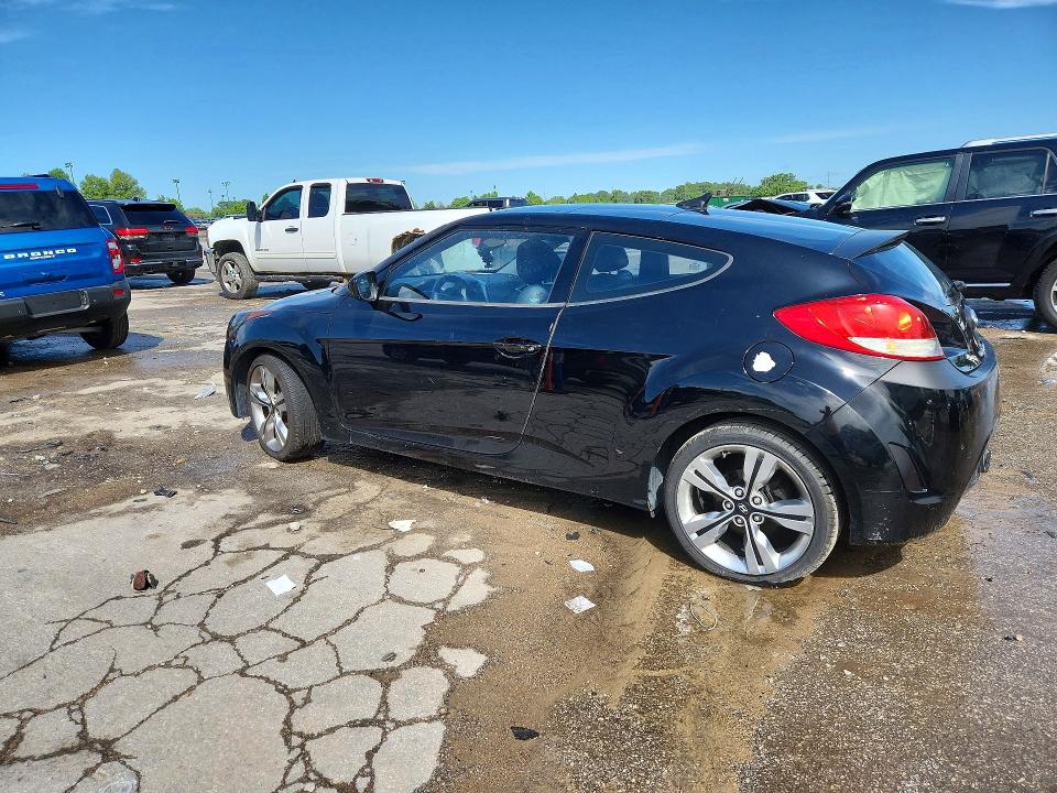 2012 Hyundai Veloster VIN KMHTC6AD2CU074649 COPART salvage auction — FRONT END, Mo - Salvage Certificate Of Title, sold $1,250 on 2026-07-02 (photo 2)