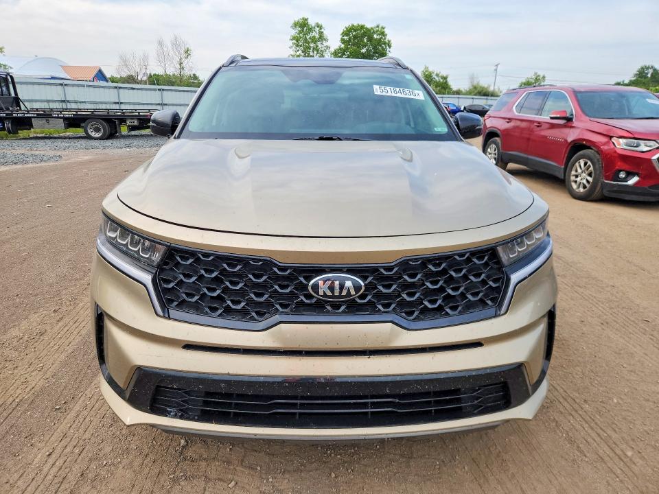 2021 Kia Sorento VIN 5XYRL4LC9MG062136 COPART salvage auction — SIDE, Oh - Cert Of Title-Salvage, sold $7,600 on 2026-07-02 (photo 5)