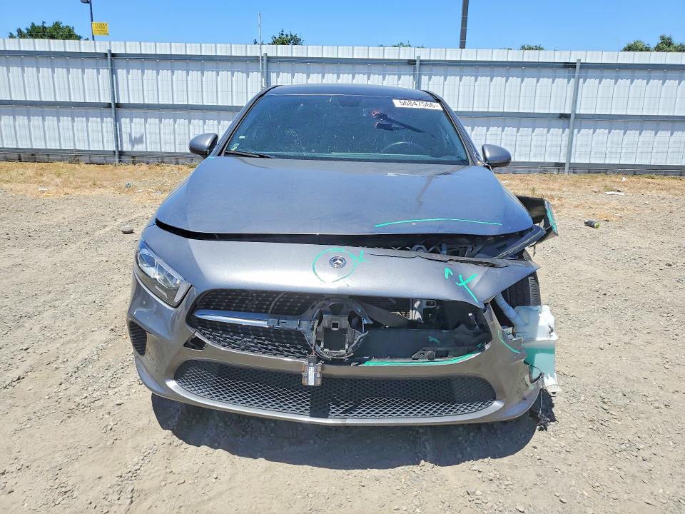 2019 Mercedes-benz A-klasse VIN WDD3G4EB8KW033408 COPART salvage auction — FRONT END, Ca - Salvage Certificate, sold $4,750 on 2026-07-14 (photo 5)