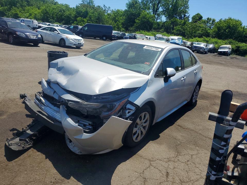 2022 Toyota Corolla VIN JTDEPMAE0NJ220047 COPART salvage auction — FRONT END, Ct - Cert Of Title-Salvage, sold $3,350 on 2026-07-10 (photo 1)