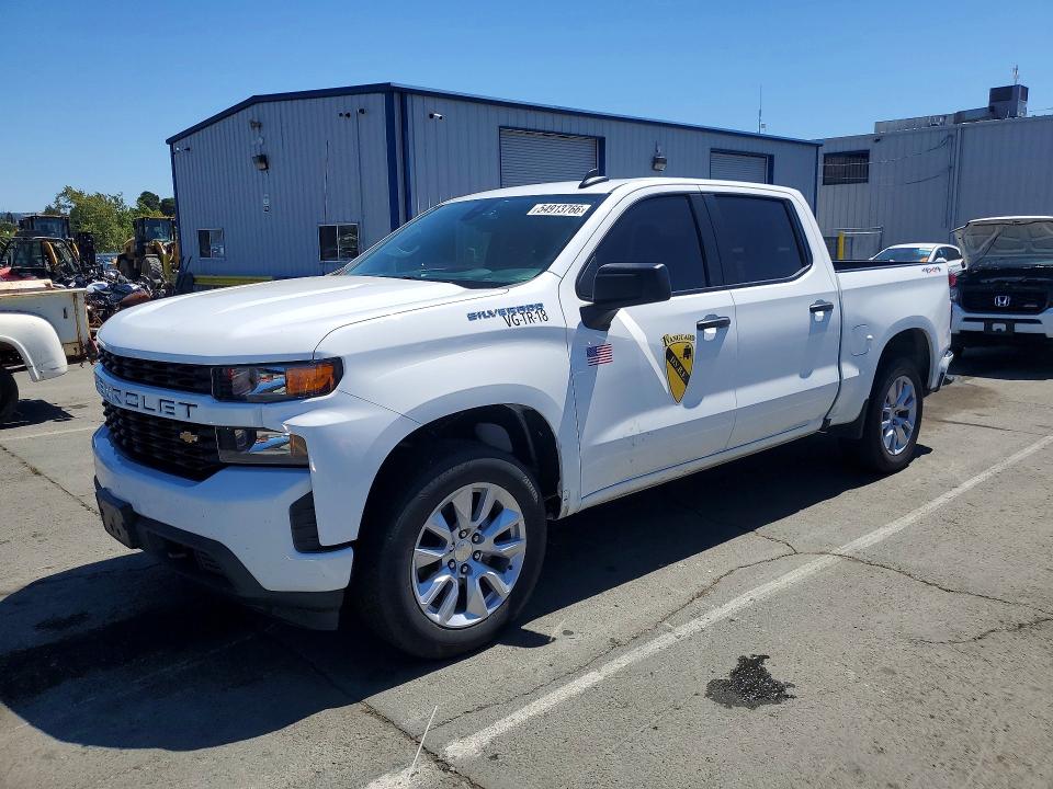 2022 Chevrolet Silverado VIN 3GCPYBEK6NG163722 COPART salvage auction — Burn Engine, CA - SALVAGE CERTIFICATE, sold $9,300 on 2026-07-02 (photo 1)