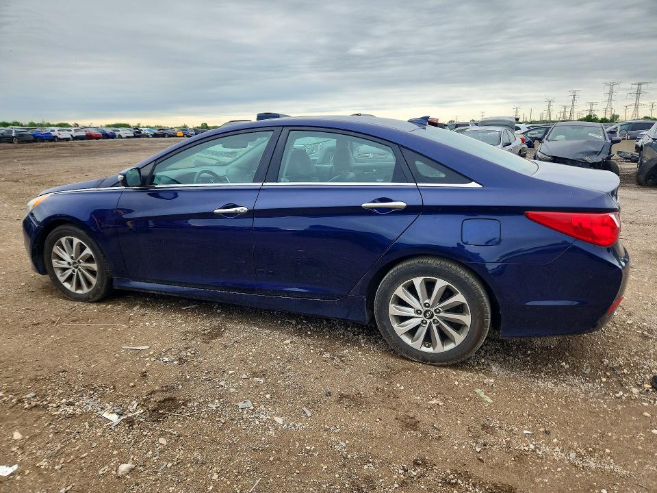 2014 Hyundai Sonata VIN 5NPEC4AC3EH817809 COPART salvage auction — UNDERCARRIAGE, IL - SALVAGE CERTIFICATE, sold $1,050 on 2026-07-16 (photo 2)