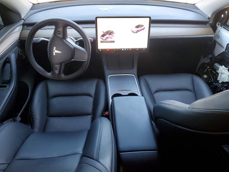 2023 Tesla Model y VIN 7SAYGDEE0PF744805 COPART salvage auction — FRONT END, CA - SALVAGE CERTIFICATE, sold $4,100 on 2026-07-28 (photo 8)