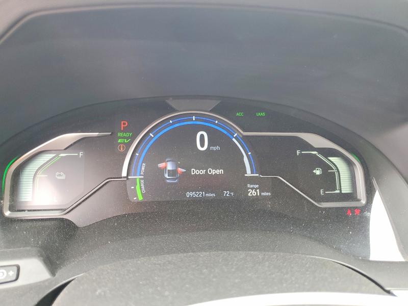 2021 Honda Clarity VIN JHMZC5F19MC000738 COPART salvage auction — FRONT END, Ca - Salvage Certificate, sold $2,750 on 2026-07-20 (photo 9)