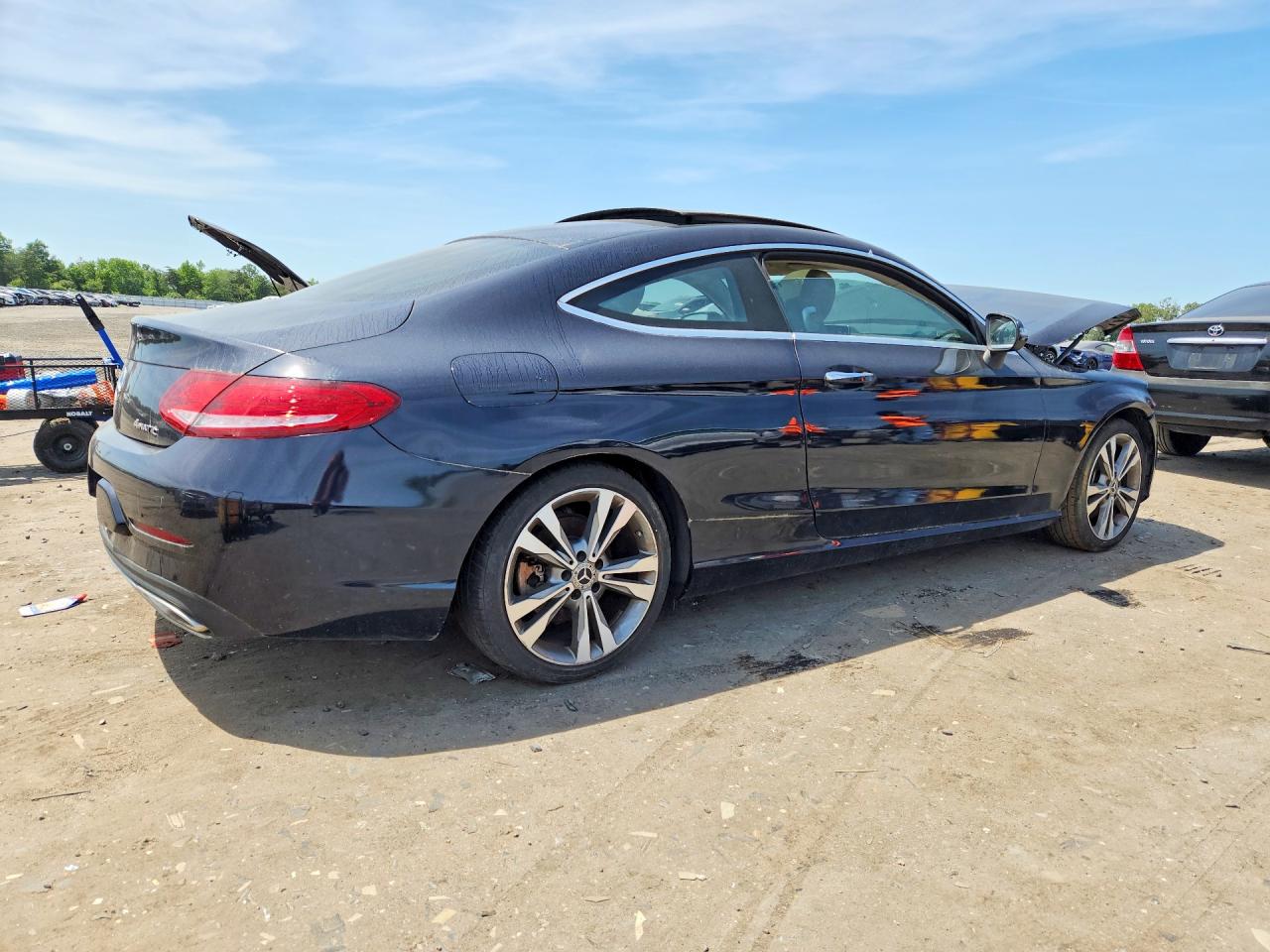 2017 Mercedes-Benz C-Class VIN WDDWJ4KB8HF526663 COPART salvage auction — Front End, WV - CERTIFICATE OF TITLE (P), sold $1,450 on 2026-07-01 (photo 3)