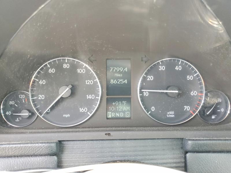 2005 Mercedes-benz C-klasse VIN WDBRF81J05F598377 COPART salvage auction — SIDE, VA - CERT OF TITLE - SALVAGE, sold $525 on 2026-07-08 (photo 9)