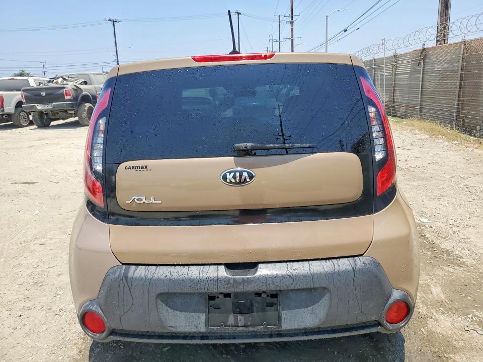 2016 Kia Soul VIN KNDJN2A28G7273366 COPART salvage auction — MECHANICAL, Ca - Dlr/Dis/Exp Only Salvage Title, sold $1,150 on 2026-07-20 (photo 6)