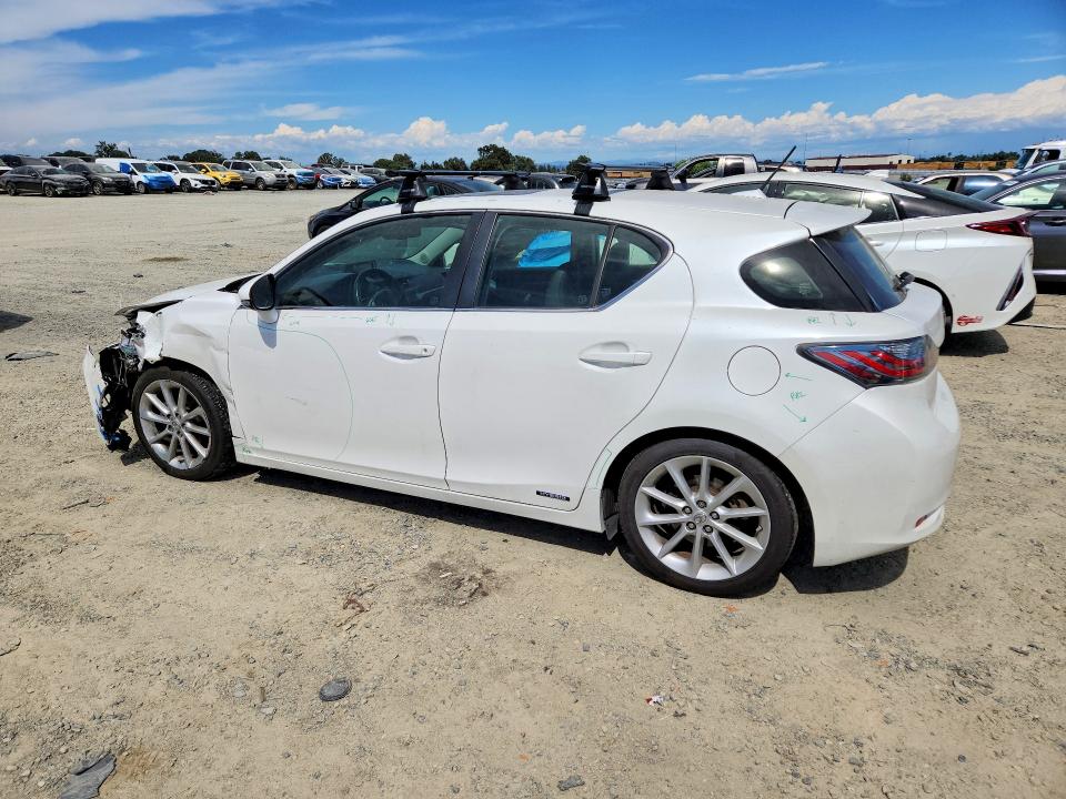 2012 Lexus Ct VIN JTHKD5BH3C2083587 COPART salvage auction — FRONT END, Ca - Salvage Certificate, sold $3,350 on 2026-07-07 (photo 2)