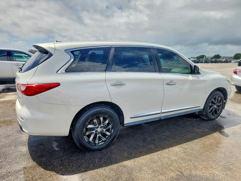 2013 Infiniti Jx35 VIN 5N1AL0MN3DC334816 COPART salvage auction — MINOR DENT/SCRATCHES, La - Permit To Sell (P), sold $625 on 2026-07-08 (photo 3)