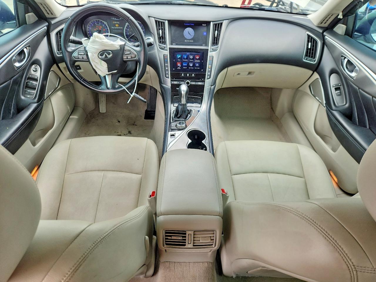 2017 Infiniti Q50 VIN JN1EV7AP2HM739518 COPART salvage auction — Front End, TX - SALVAGE VEHICLE TITLE, sold $1,000 on 2026-07-09 (photo 8)