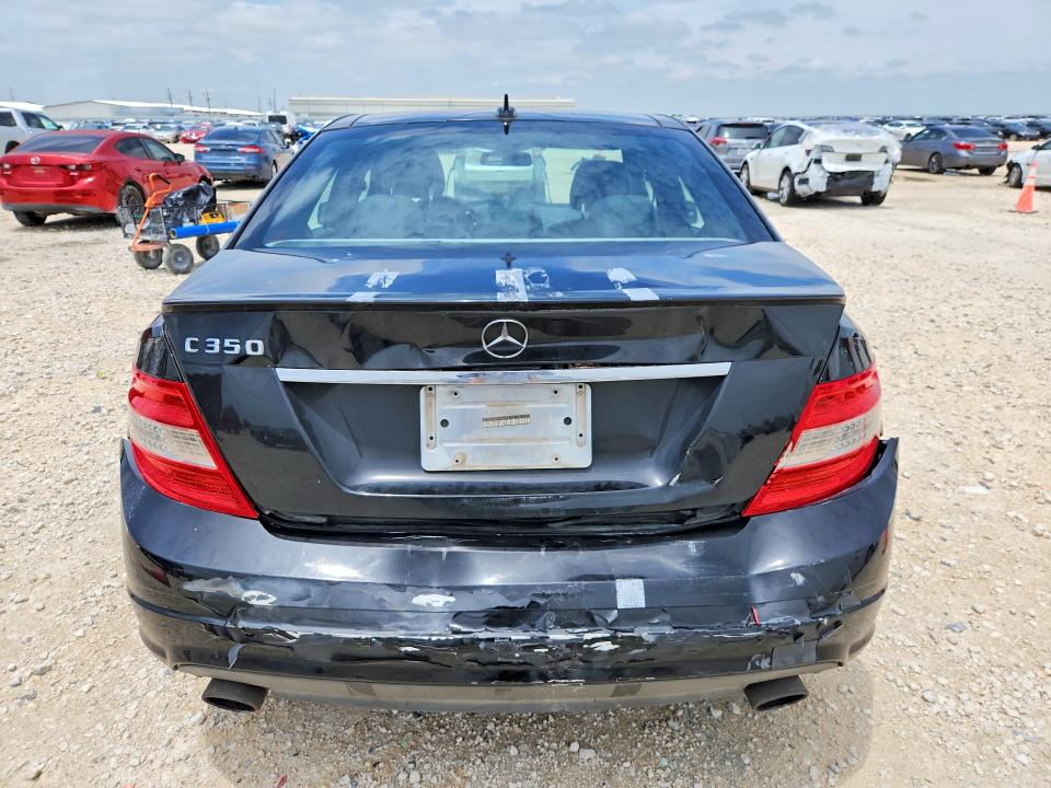 2010 Mercedes-benz C-klasse VIN WDDGF5GB5AR106190 COPART salvage auction — REAR END, Tx - Salvage Vehicle Title, sold $400 on 2026-07-09 (photo 6)