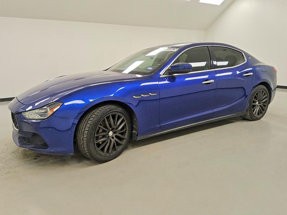 2017 Maserati Ghibli VIN ZAM57XSA3H1242332 COPART salvage auction — MECHANICAL, Tx - Certificate Of Title, sold $2,850 on 2026-07-16 (photo 1)