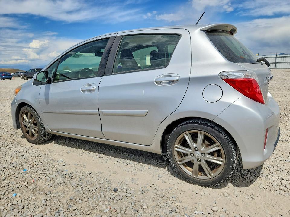 2013 Toyota Yaris VIN JTDKTUD36DD542293 COPART salvage auction — SIDE, Ut - Salvage Certificate, sold $750 on 2026-07-21 (photo 2)