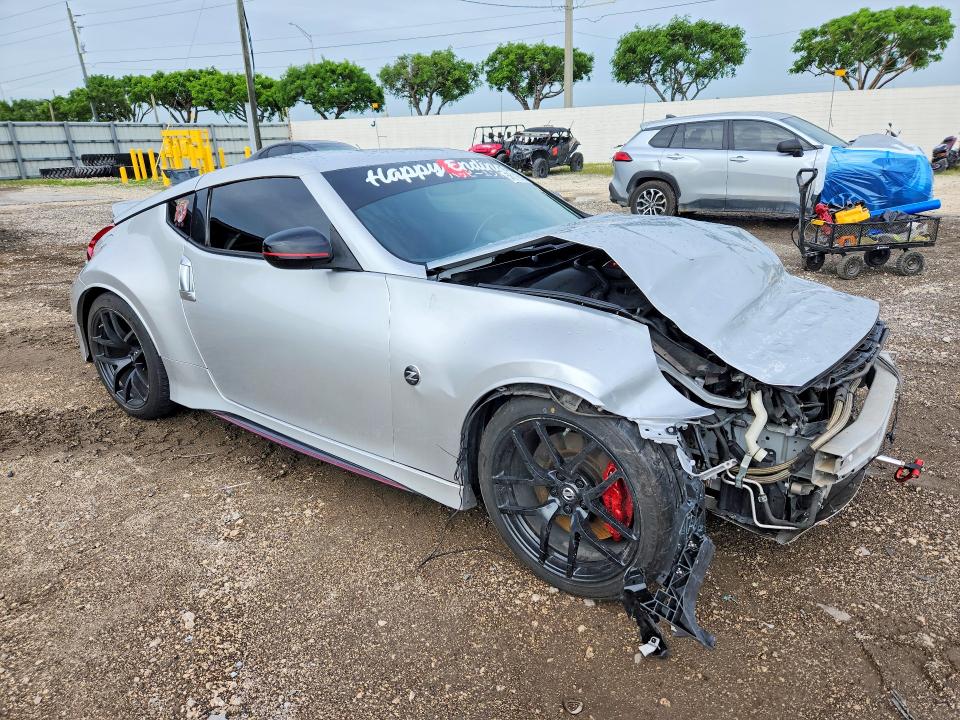 2016 Nissan 370z VIN JN1AZ4EH9GM932624 COPART salvage auction — FRONT END, Fl - Cert Of Ttl-Rebuilt&Slvg Rbld, sold $5,300 on 2026-07-15 (photo 4)