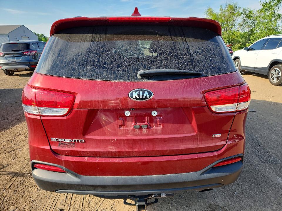 2018 Kia Sorento VIN 5XYPG4A35JG358796 COPART salvage auction — HAIL, OH - CERT OF TITLE-SALVAGE, sold $4,150 on 2026-07-02 (photo 6)