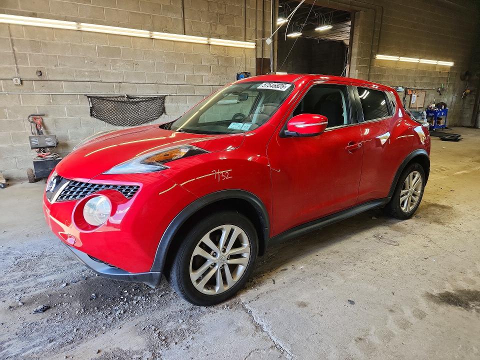 2016 Nissan Juke VIN JN8AF5MV6GT650888 COPART salvage auction — FRONT END, Ny - Mv-907A Salvage Certificate, sold $2,100 on 2026-07-06 (photo 1)