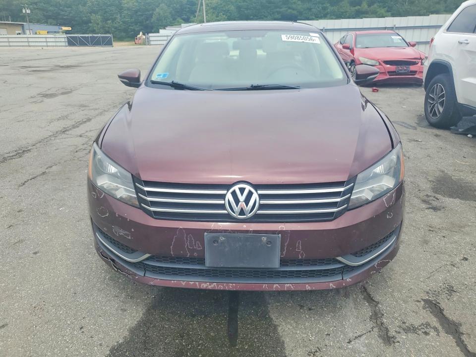 2012 Volkswagen Passat VIN 1VWBP7A34CC030589 COPART salvage auction — FRONT END, Ri - Salvage Certificate Of Title, sold $125 on 2026-07-28 (photo 5)